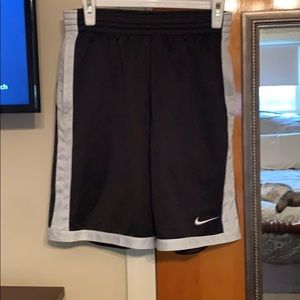Nike black with white stripe shorts